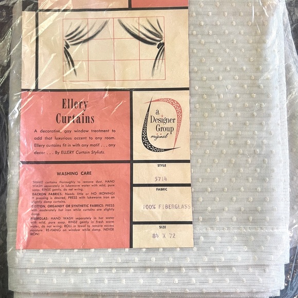 Other Vintage Ellery Curtains Poshmark